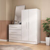 C&oacute;moda Di Poretti Design Duna 3 Cajones 2 Puertas Blanco