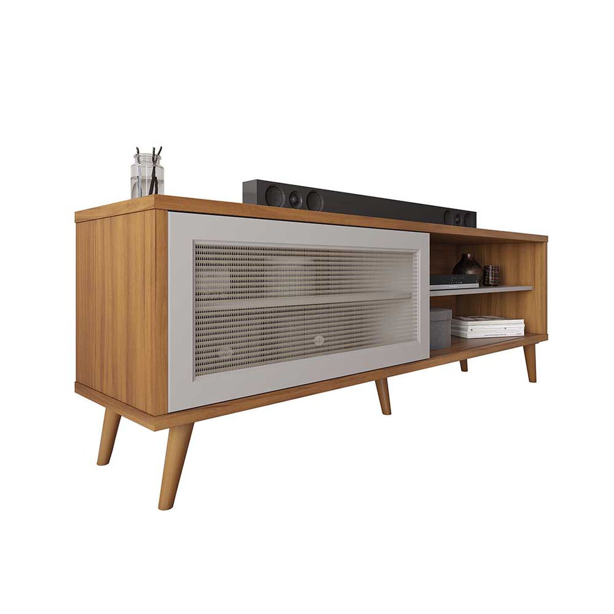 Rack TV Home Mobili Iris Hasta 60" Café