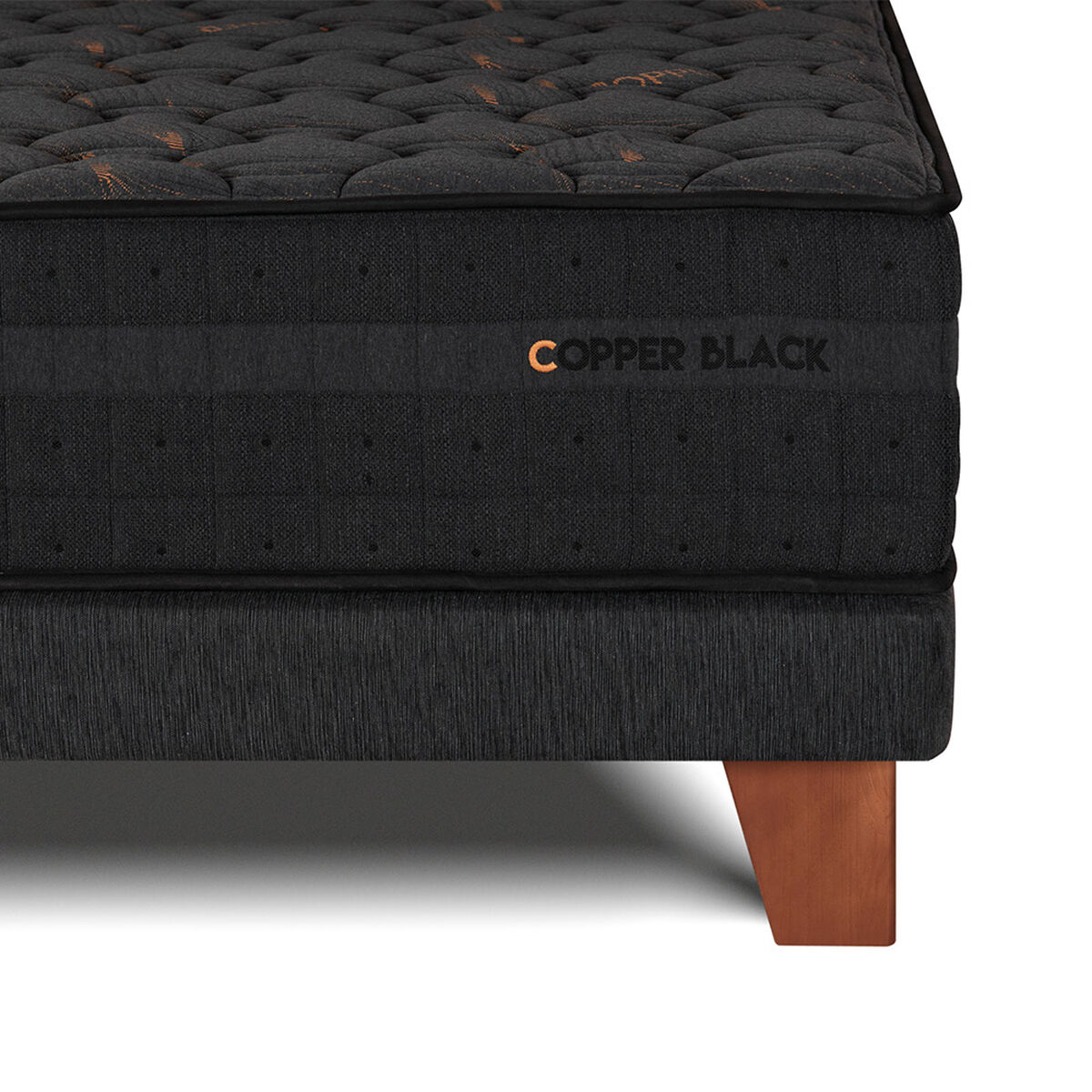 Cama Europea Celta Copper Black King + Set Villarreal