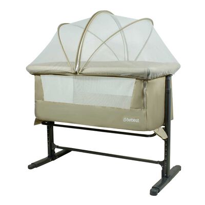 Imagen 1 del producto Cuna Colecho con Mosquitero MySide LX Beige Bebesit