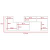 Combo Bar Esquinero + Rack TV40 Extensible TuHome Beijing Wengue Blanco