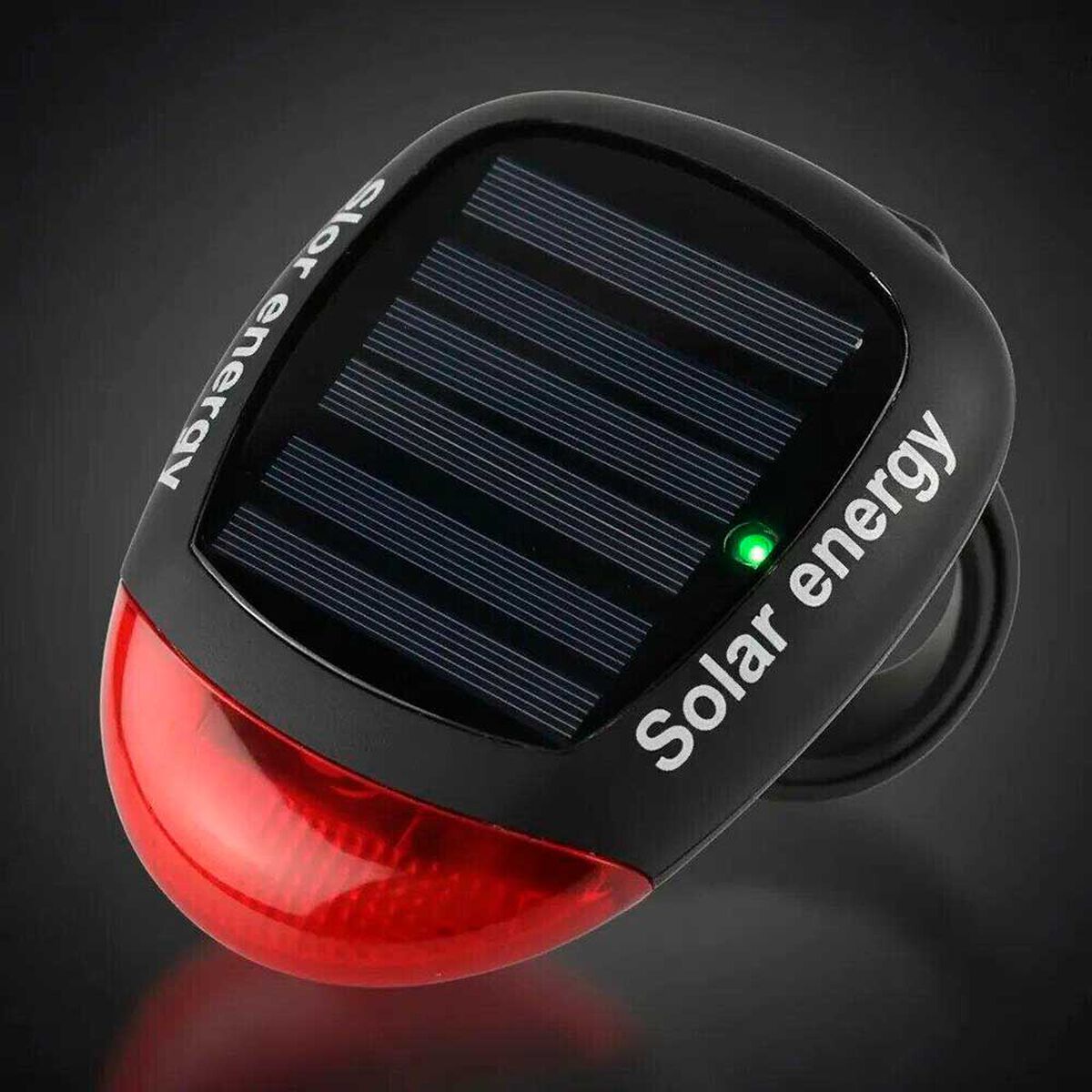 Luz Led Trasera Bicicleta Solar Contra Agua Recargable Pro Outdoor