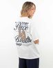 Polera Oversized Con Estampado Manga Corta Mujer Icono