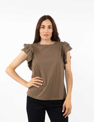 Imagen 1 del producto Polera Vuelos Manga Corta Mujer Portman Club Verde