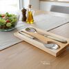 Set de Cucharas Ensalada Simplit Versalle Acero Inoxidable