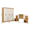 Closet Di Poretti Valencia 6 Puertas 2 Cajones + Respaldo Ajustable