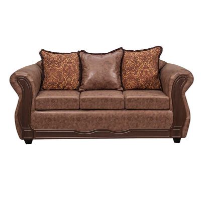 Imagen 1 del producto Sofá Black Factory Sofia 3 Cuerpos Café