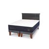 Cama Europea CIC Base Dividida 2 Plazas S&uacute;per Premium + Respaldo Dublin