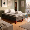 Cama Europea Flex 2 Plazas Dream Pocket Box B/D + 2 Almohada + Cubrecolchon Basico