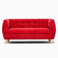 Sofá Barra Design Gracia 2 Cuerpos Rojo