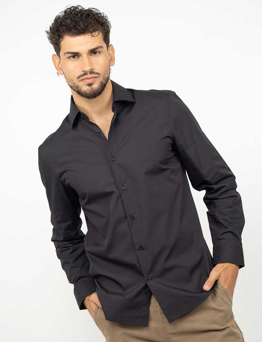Camisa Slim Manga Larga Hombre Zibel