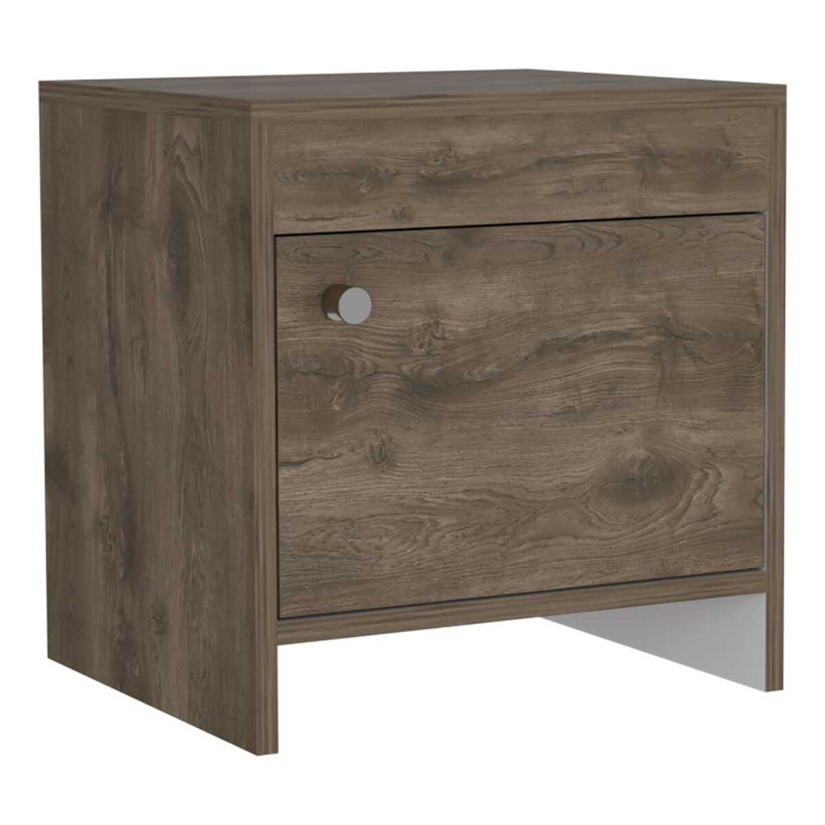 Velador TuHome Colore 1 Puerta Bellota y Blanco
