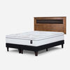 Cama Europea Rosen King Art 4 + Respaldo Ferrara Chocolate