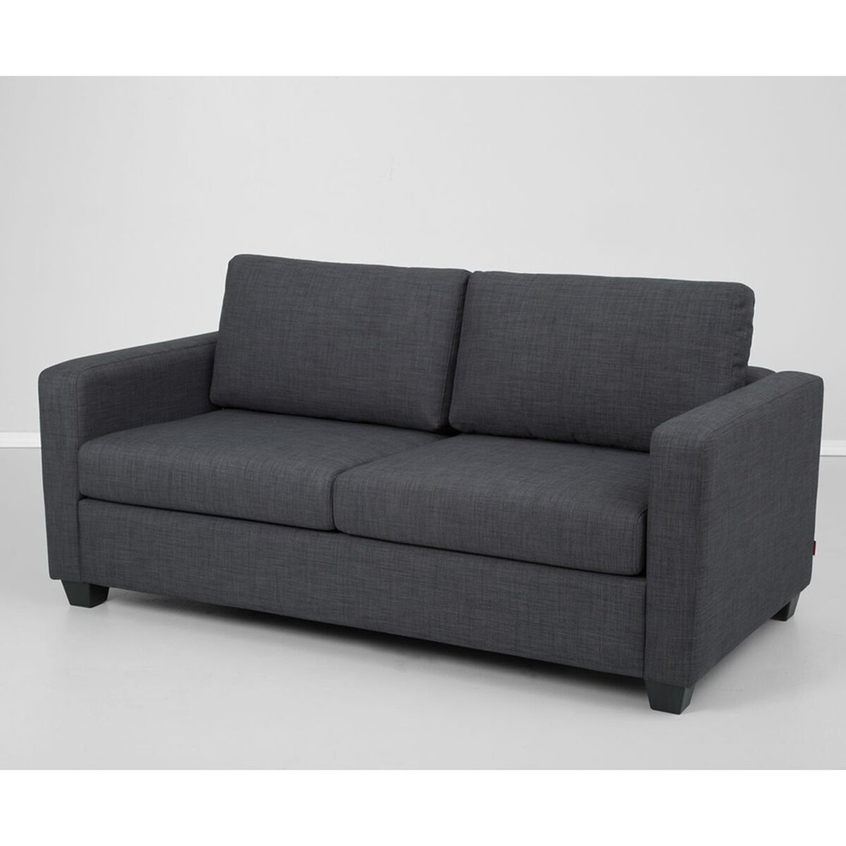 Sofá Cama Tela Rosen Enzo 3 Cuerpos Grafito