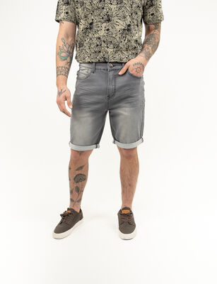 Imagen 1 del producto Bermuda Hombre Zibel Gris, Raw