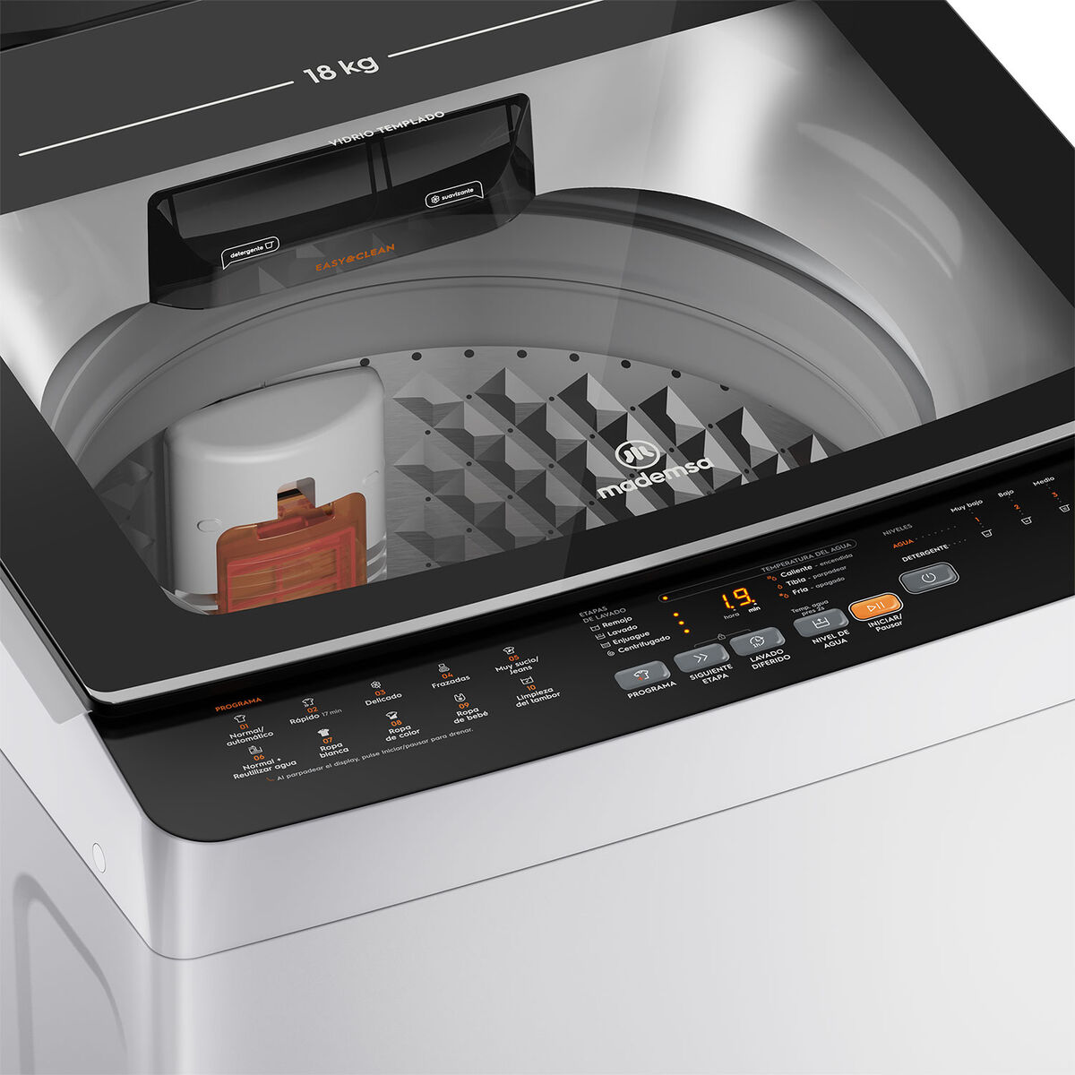 Lavadora Mademsa MDWMT18W 18 Kg Blanco