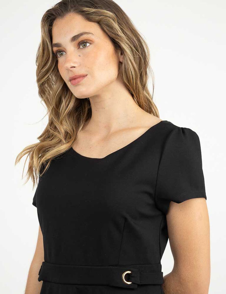 Vestido Corto Manga Corta Mujer Zibel