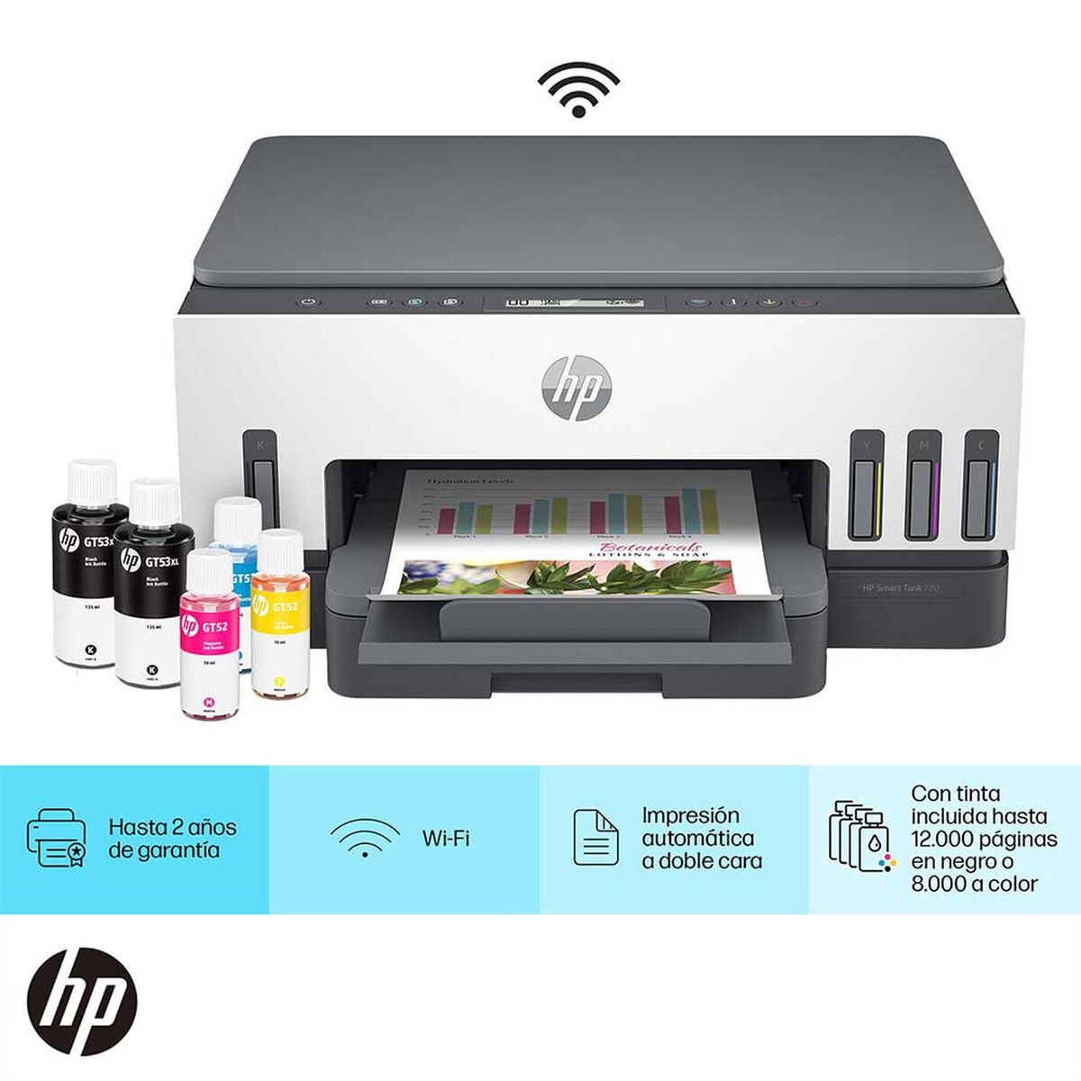 Multifuncional HP Smart Tank 720 Tinta Continua Wi-Fi Smart App Dúplex