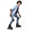 Patines Roller en línea Fitness Adulto Negro Talla S Hook