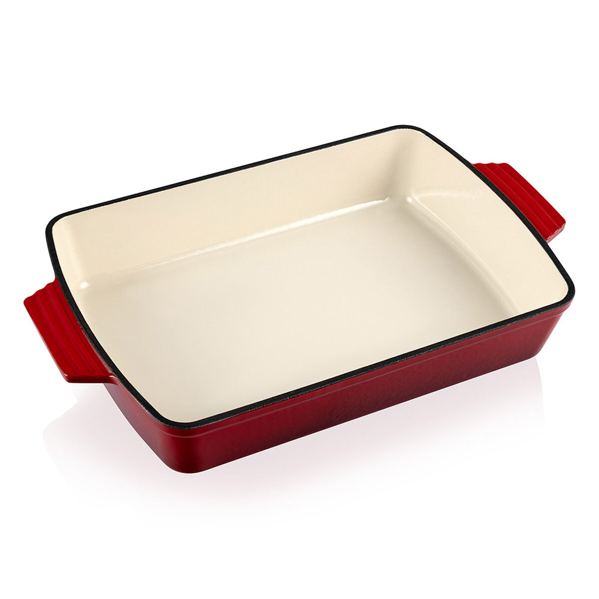 Fuente Rectangular Hierro Fundido Thomas Rojo