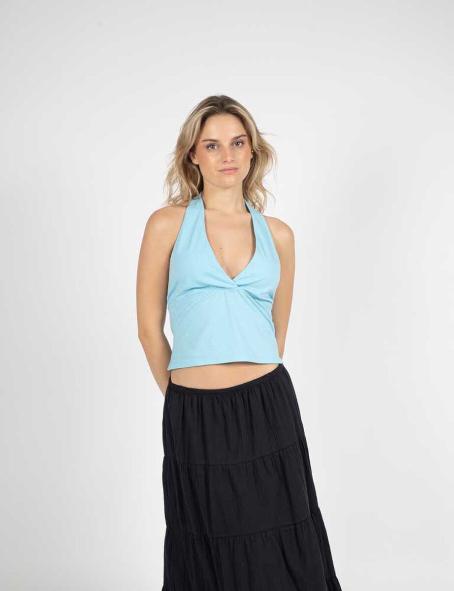 Polera Amarra Cuello Mujer Icono