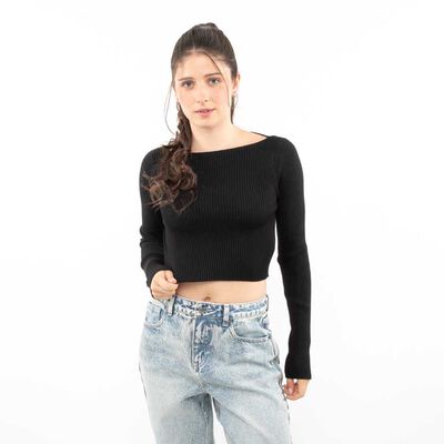 Sweater Crop Mujer Icono