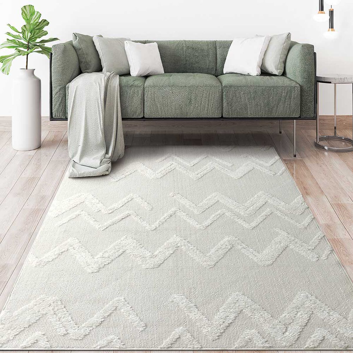 Alfombra Modalfo Palafito Blanca 240 x 340 cm