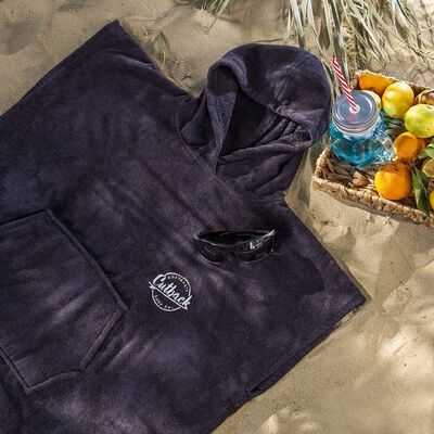 Toalla de Playa con Capucha Surf Adulto Cutback Dark Adulto
