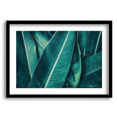 Imagen 1 del producto Cuadro Decorativo Retela Mix Hojas Verde 70 x 50 cm