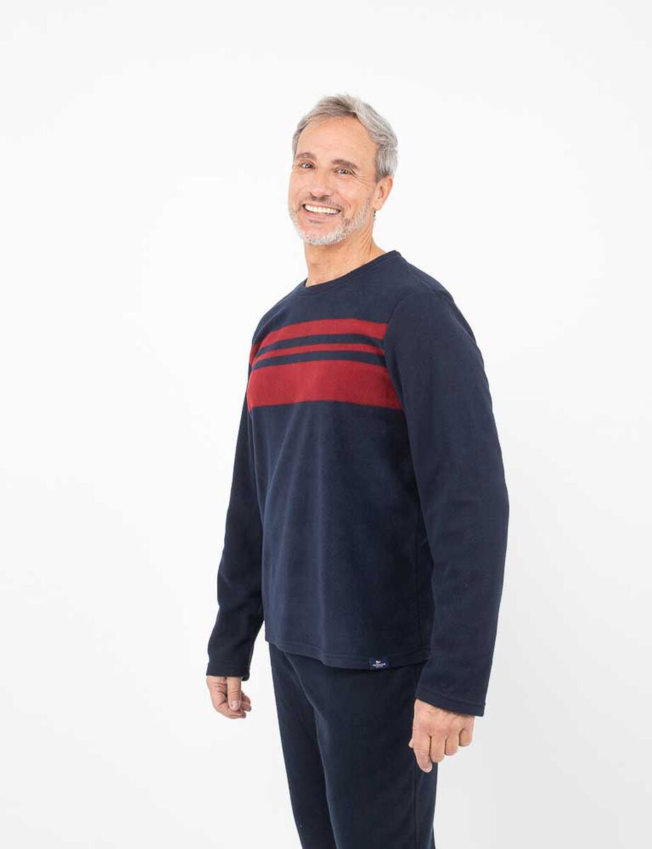 Pijama Larga Polar Manga Larga Hombre Portman Club