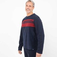 Pijama Larga Polar Manga Larga Hombre Portman Club Azul, Negro, Verde