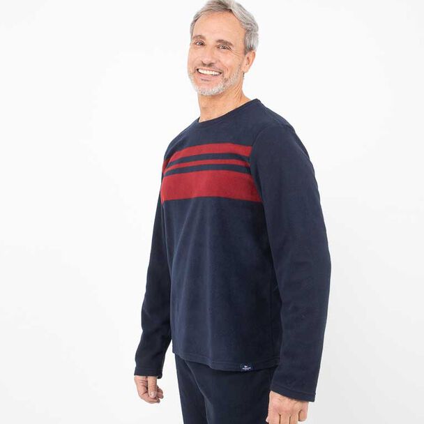 Pijama Larga Polar Manga Larga Hombre Portman Club