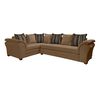 Sof&aacute; Seccional Izquierdo Living Factory Capri 5 Cuerpos Chocolate