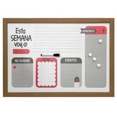 Pizarra Plástico Vgo Teenager 40 x 60 cm Marrón