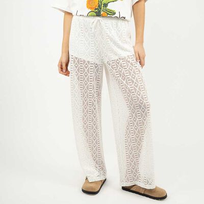 Pantalón Mujer Icono Blanco