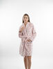 Bata Coral Fleece Lunas Mujer Icono