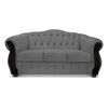 Juego de Living Elegant Detail Orlando Sofá 3 Cuerpos + Dos Sillones 1 Cuerpo Gris