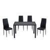 Juego de Comedor Zibel Leblon 4 Sillas Negro