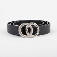 Cinturón Mujer Icono Negro, Rojo