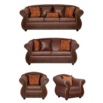 Imagen 1 del producto Juego de Living Black Factory Estambul 7 Cuerpos Chocolate