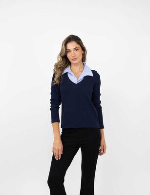 Imagen 1 del producto Polera Manga Larga Mujer Zibel Azul