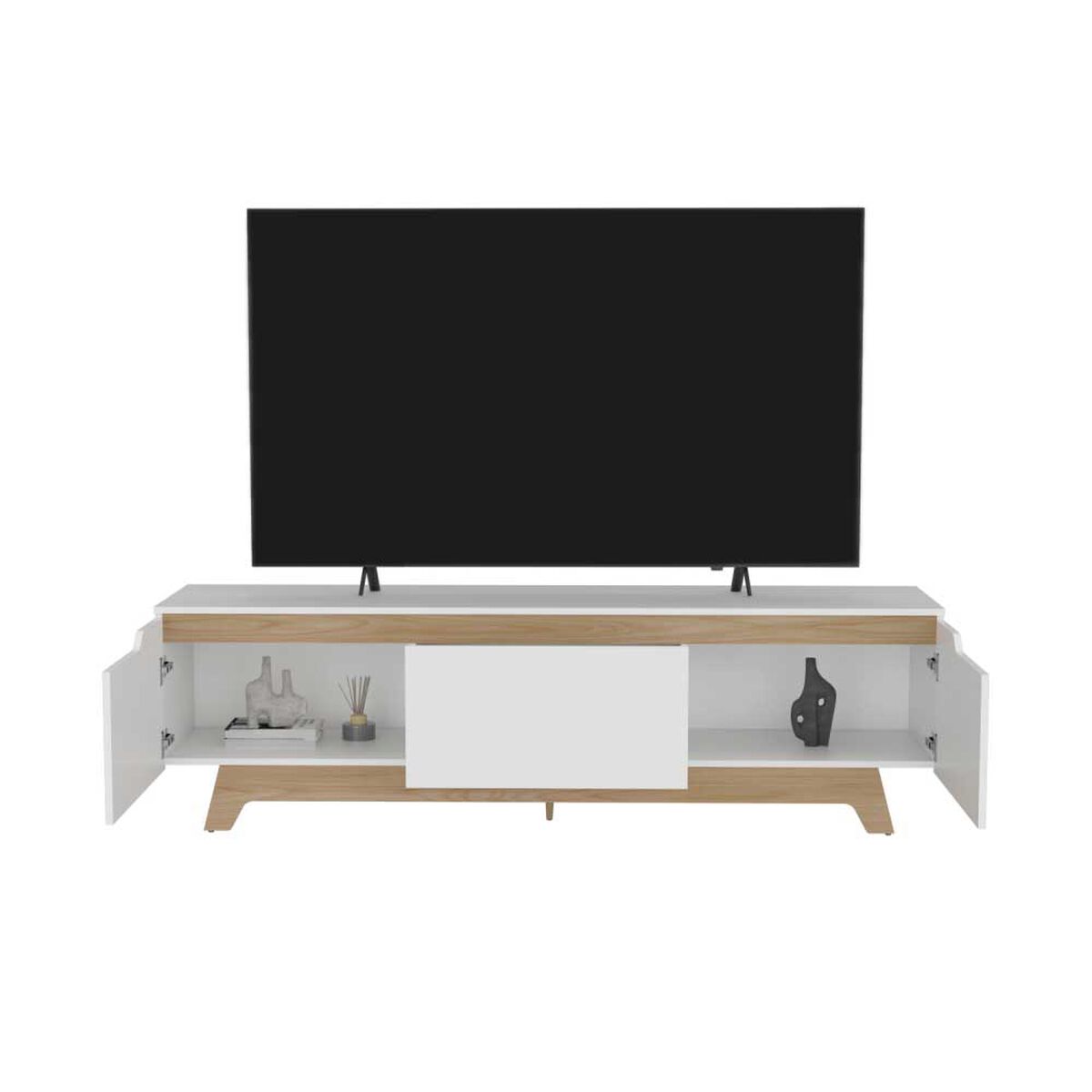 Rack TV TuHome Woodall Hasta 80" Fresno Europeo