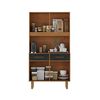 Mueble de Cocina Casanova Borja 4 Puertas 2 Cajones Negro Café