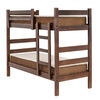 Camarote Litera de madera California 80 cm + Colchones de resortes  Chocolates Especial