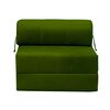 Sofá Cama Latam Home Velvet Siena 1 Cuerpo Verde