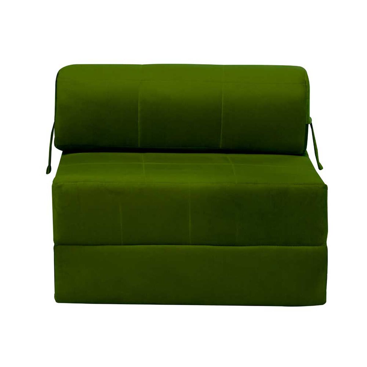 Sofá Cama Latam Home Velvet Siena 1 Cuerpo Verde