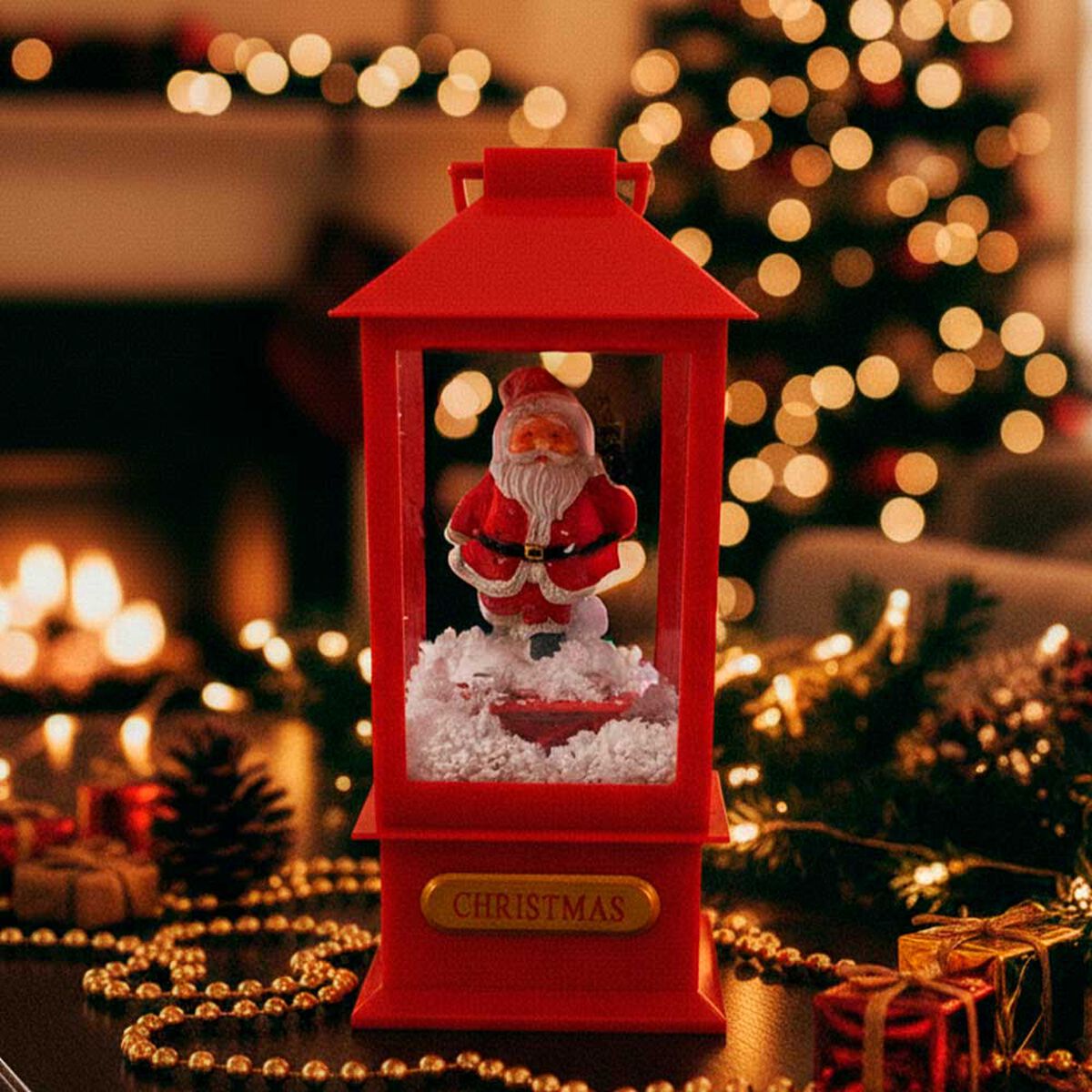 Adorno Navide&ntilde;o Farol C/Luz y C/Mus Casanova