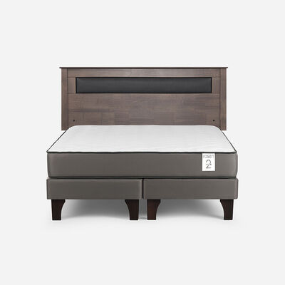 Cama Europea Rosen 2 Plazas New Style 2 Plus + Respaldo Ferrara