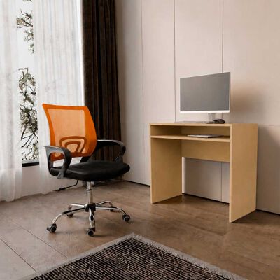 Combo Oficina Escritorio Cartagena + Silla New York Negra y Naranjo Arthome