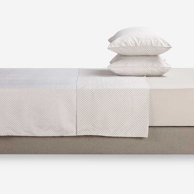 Imagen 1 del producto Juego de Sábanas Rosen 2 Plazas Alex Plata Gris